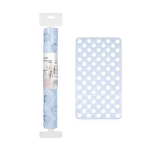 Αντιολισθητικό πατάκι μπάνιου - M0842 - 36x66cm - Light Blue - 21078
