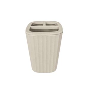Θήκες οδοντόβουρτσας πλαστικές σε σετ 5Χ - Beige - 21566