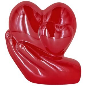 Καρδιές με Χέρι Διακοσμητικό Πορσελάνης 10x10cm Homie 423096