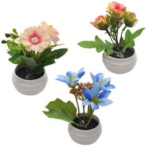 Γλαστράκι Στρογγυλεμένο με Λουλούδια 14x6cm Homie 423105