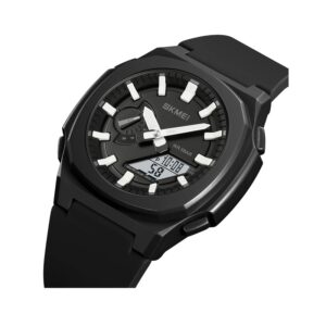 Ψηφιακό/αναλογικό ρολόι χειρός – Skmei - 2091 - White/White screen