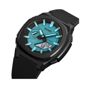 Ψηφιακό/αναλογικό ρολόι χειρός – Skmei - 2091 - Light Blue/White screen