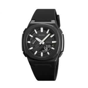 Ψηφιακό/αναλογικό ρολόι χειρός – Skmei - 2091 - White/Black screen