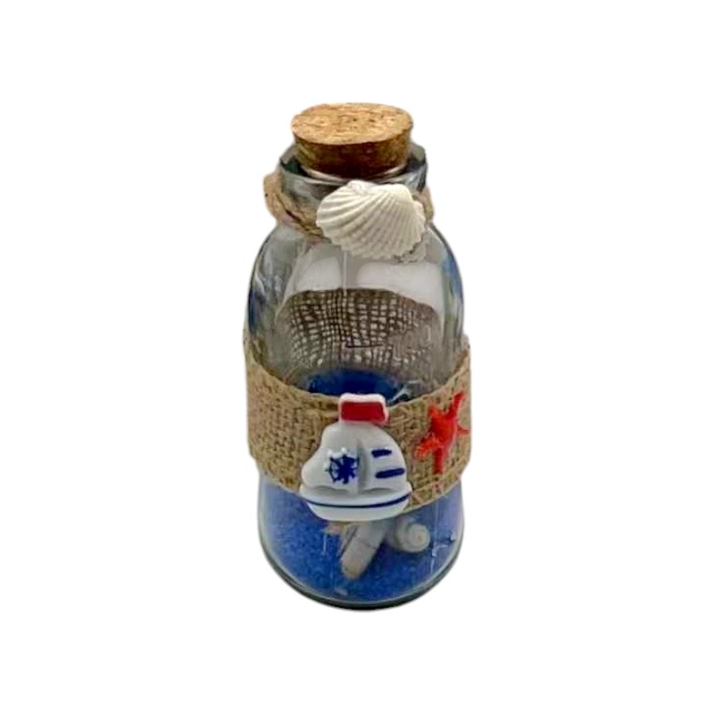 Διακοσμητικό Souvenir - Μπουκαλάκι με κοχύλια - 6pcs - 251742