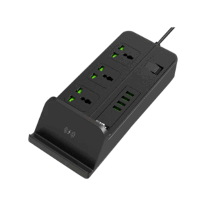 Πολύπριζο Multi-Plug 3 θέσεων με θύρες USB & βάση ασύρματης φόρτισης - KOS-27005EU - 270056