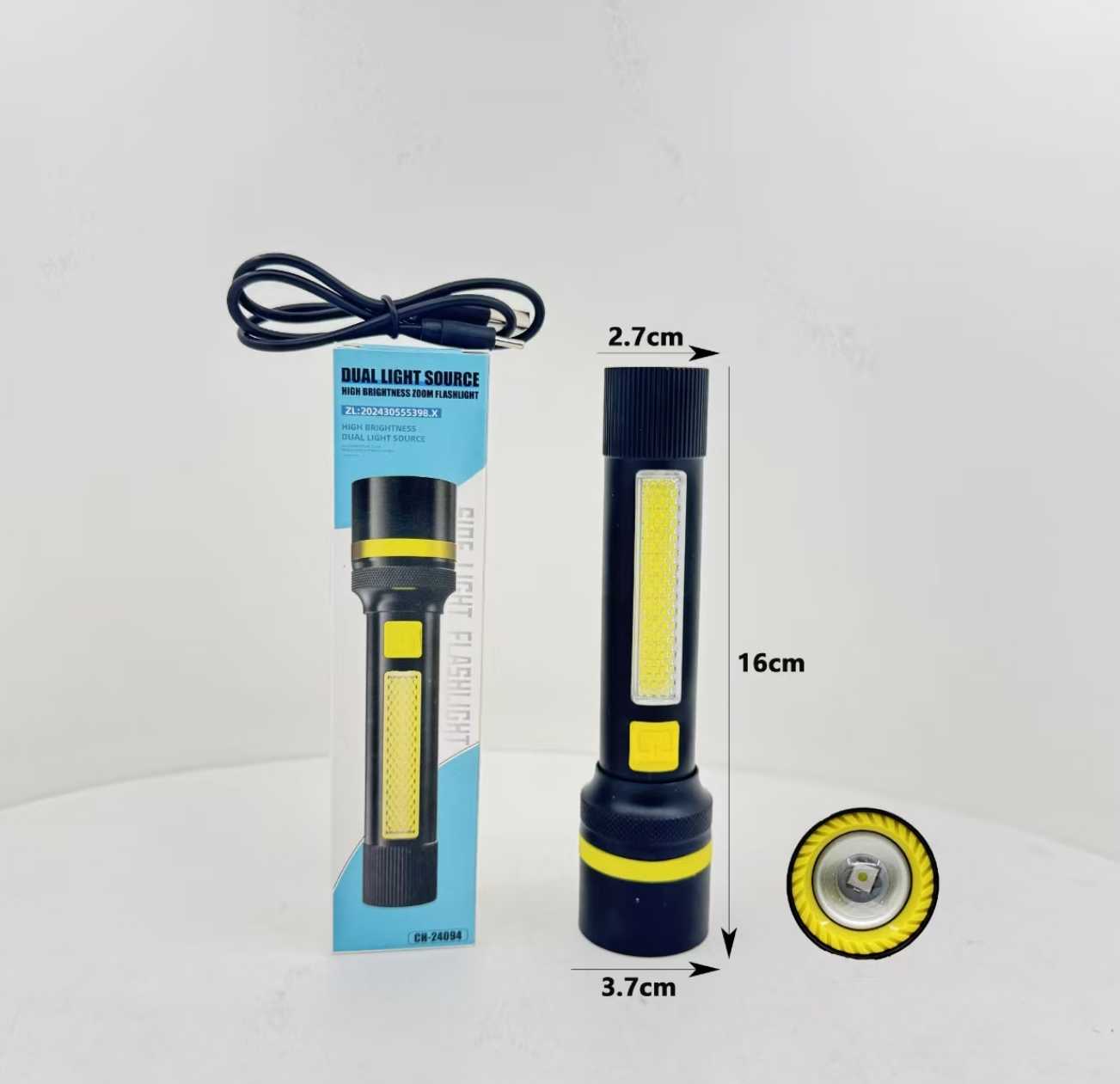 Επαναφορτιζόμενος φακός LED - FA-CH-24094 - 817469 - Image 2