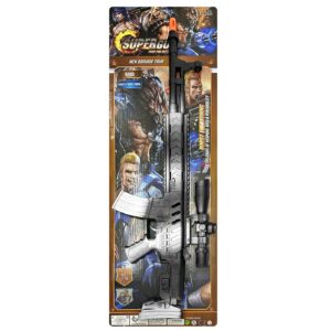 Όπλο Σπινθηροβόλο Ασπρόμαυρο 74x23cm Carnavalista 23623