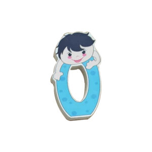Ξύλινος αριθμός αγόρι "0"-μηδέν