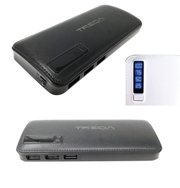 Treqa Φορητός φορτιστής usb 12800 mAh TR-901 με τρεις εξόδους