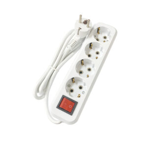 Πολύπριζο 4 Θέσεων με διακόπτη και καλώδιο 1.5m