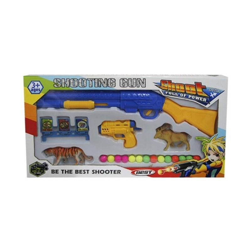 Παιδικό όπλο στόχου με φιγούρες ζώων - Soft Gun - 6000-5 - 308308 - Image 2
