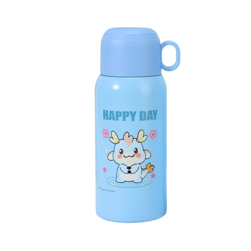 Παιδικό παγούρι-θερμός με κούπα - 500ml - 312567 - Blue