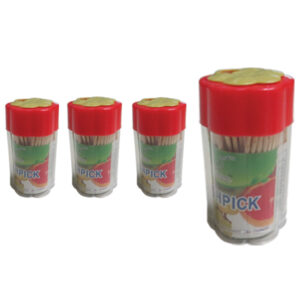 Σετ 4 βαζάκια με οδοντογλυφίδες