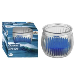 Κερί Ocean Breeze σε Βάζο 21h 85gr Net, 7x6,5cm Homie 57479