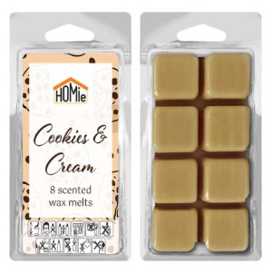 Αρωματικό wax Melt Cookies & Cream σετ=8 Κύβοι 80gr Homie 57483