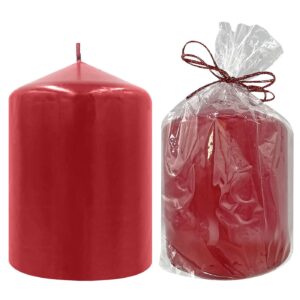 Κερί Κολώνα Κόκκινο Μεταλιζέ 7x7,5cm 7,5x7cm Homie 57491