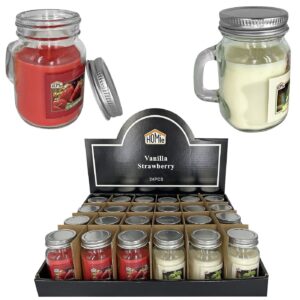 Κερί Αρωματικό σε Γυάλινο Ποτήρι με Καπάκι 8,5x6cm 210g Gross/90g net Homie 57500