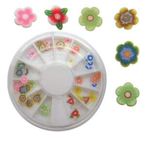 Παλέτα με φίμο λουλούδια για νύχια