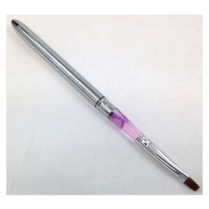 Πινελάκι νυχιών gel φυσική τρίχα Kolinsky με καπάκι Νο6