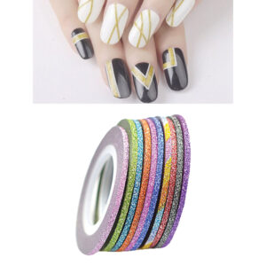 Πολύχρωμη διακοσμητική ταινία νυχιών 2mm