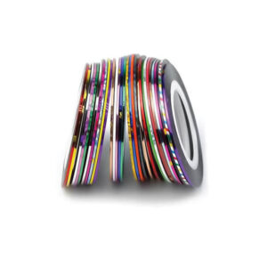 Καφέ γυαλιστερή διακοσμητική ταινία νυχιών 1mm