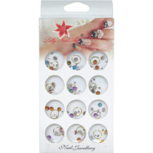 Κασετίνα με διακοσμητικά στρασάκια νυχιών