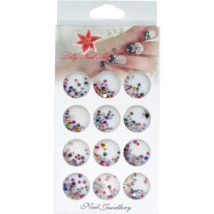 Κασετίνα με διακοσμητικά στρασάκια νυχιών