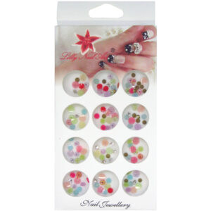 Κασετίνα με διακοσμητικά στρασάκια νυχιών