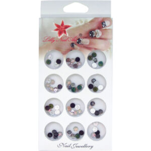 Κασετίνα με διακοσμητικά στρασάκια νυχιών