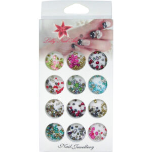 Κασετίνα με διακοσμητικά στρασάκια νυχιών