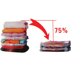 Αποθηκευτική σακούλα ρούχων κενού αέρος-vacuum με συρρίκνωση 50x60cm