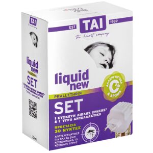 Εντομοκτόνο TAI Liquid σετ με Συσκευή Διπλής Χρήσης + Ανταλλακτικό  Tai