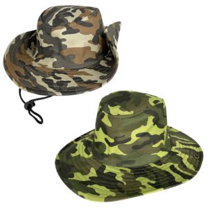 Καπέλο Ανδρικό Cowboy Στρατιωτικό 37x34,5cm SummerTiempo 622271