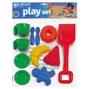 Φτυάρι & Καλούπια για την Άμμο σετ=11τεμ 35x20cm Adriatic 841