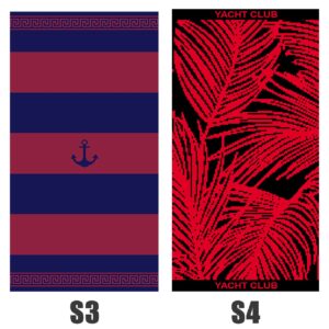 Πετσέτα Θαλάσσης Ζακάρ με Σχέδια 85x160cm  ~610gr SummerTiempo 622718