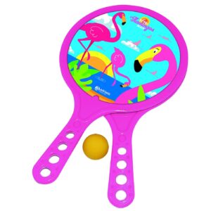 Ρακέτες Παιδικές Φλαμίνγκο σετ=2 + 1 Μπαλάκι 37x22cm Adriatic ST/1108