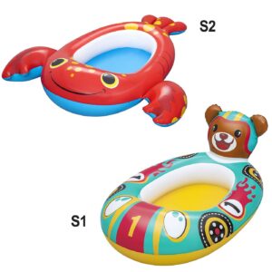 Φουσκωτό Βαρκάκι Αρκουδάκι & Καβουράκι Bestway Αρκουδάκι=109X69cm . Καβουράκι=117x116cm Bestway 34170