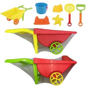 Καρότσι Άμμου Χειράμαξα σετ=7τεμ 49x21x20cm SummerTiempo 622890