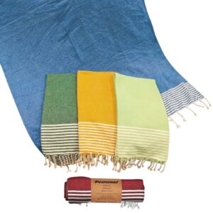 Πετσέτα Θαλάσσης Pestemal Λεπτές Ρίγες ~280g 90x180cm SummerTiempo 622965