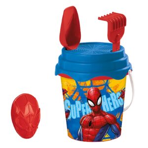 Κουβαδάκι με Αξεσουάρ Spiderman σετ 5 τεμ Φ17cm Mondo 18602
