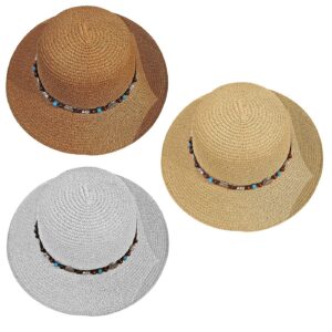 Καπέλο Ψαθόχαρτο με Μάτι & Πετράδια ø34cm SummerTiempo 623161