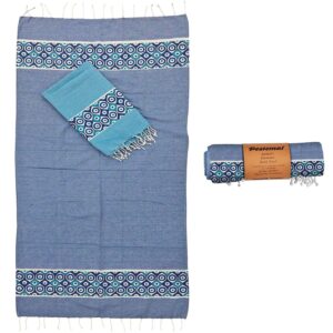 Πετσέτα Θαλάσσης Pestemal Μικρά Ματάκια ~280g 90x180cm SummerTiempo 623187