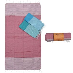 Πετσέτα Θαλάσσης Pestemal Ρόμβοι Ριγέ Φάσα ~280g 90x180cm SummerTiempo 623189