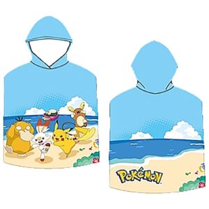 Πετσέτα Θαλάσσης Ποντσο Microfiber Pokemon 100x50cm Pokemon 2023POK018
