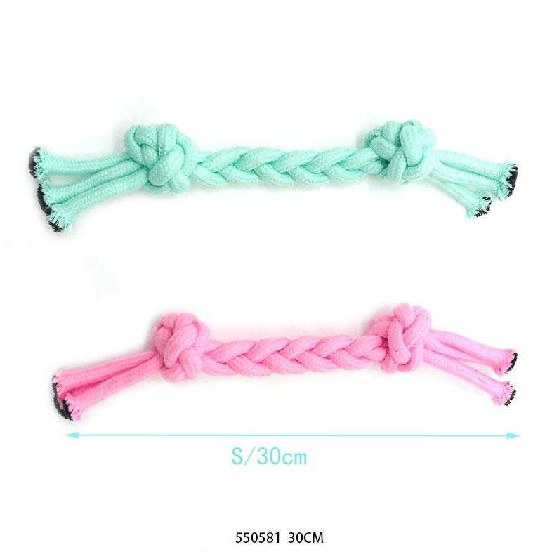 Παιχνίδι σκύλου σχοινί με κόμπους - 30cm - 12pcs - 550581 - Image 2