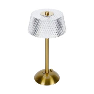 Επαναφορτιζόμενο επιτραπέζιο φωτιστικό LED - 43-5 - 430163 - Gold