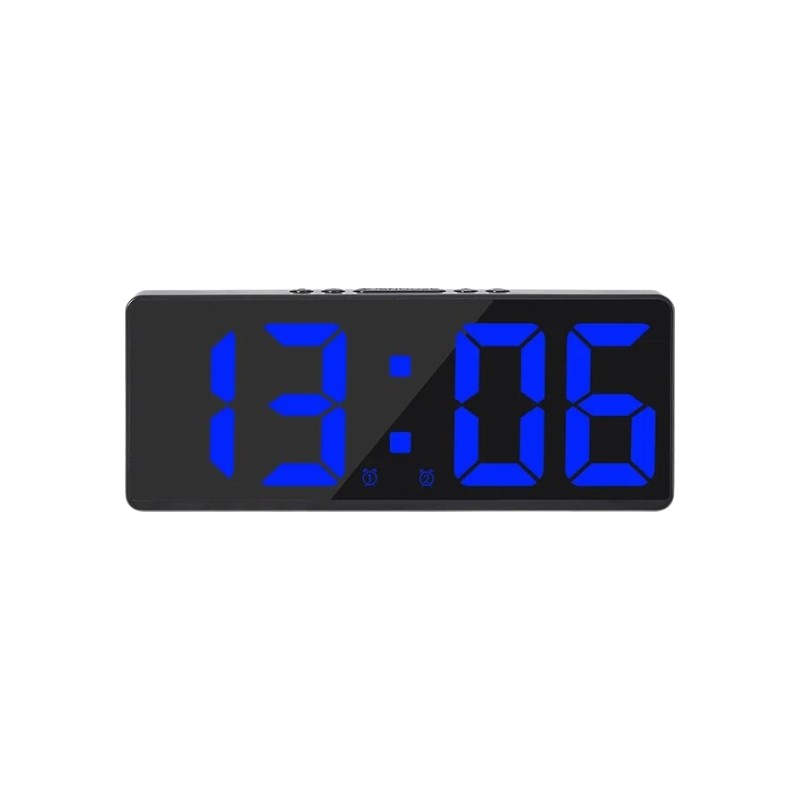 Ψηφιακό ρολόι - Ξυπνητήρι - 6628 - 466288 - Blue Light