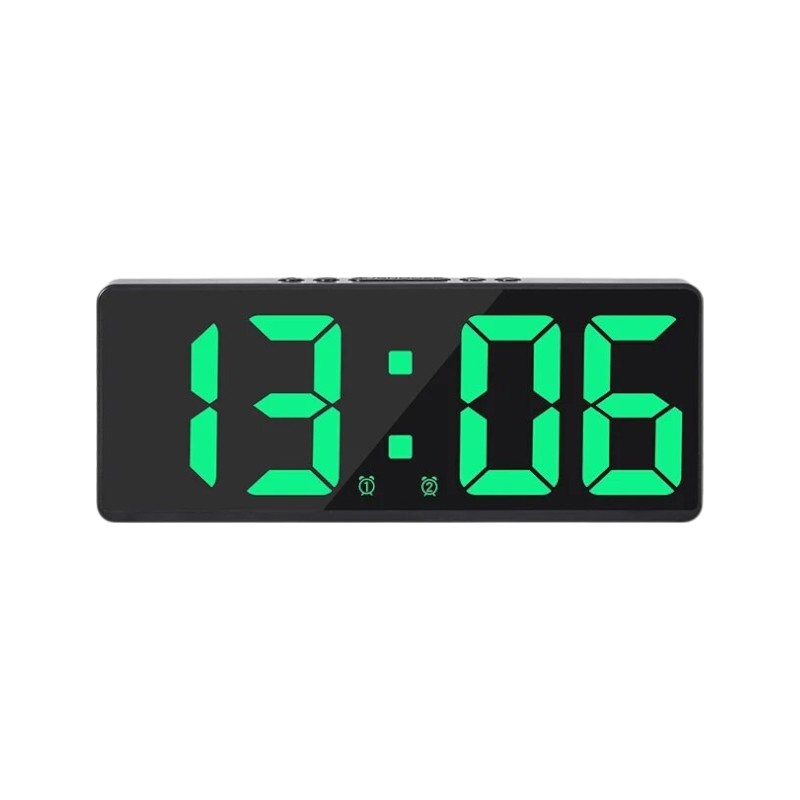Ψηφιακό ρολόι - Ξυπνητήρι - 6628 - 466288 - Green Light