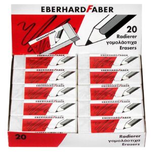 Γόμα Faber Λευκή πακ=20τεμ  Faber 5280-Β