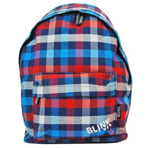 Τσάντα Εφηβική Ανατομική Καρώ Blink 45x31x22cm Blink 678665Β